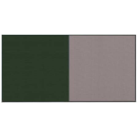 United Visual Products Enclosed Corkboard, 1 Door, 60"x36", 4" Fra UV3410-BLACK-BUFF